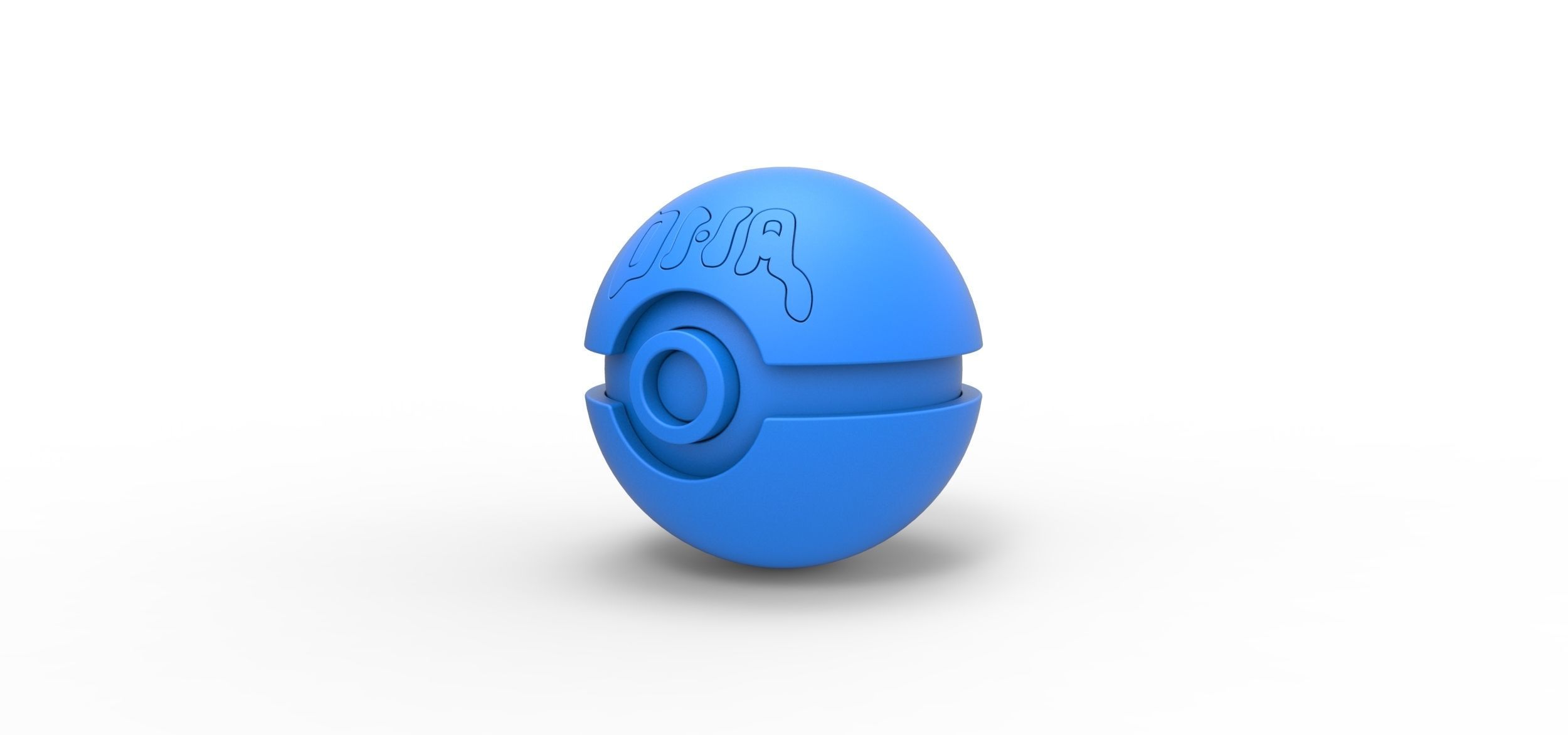 DNA ball 3D print model_8