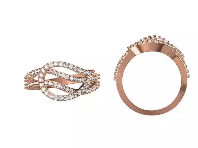 Women Wedding Engagement Ring STL JCD Details