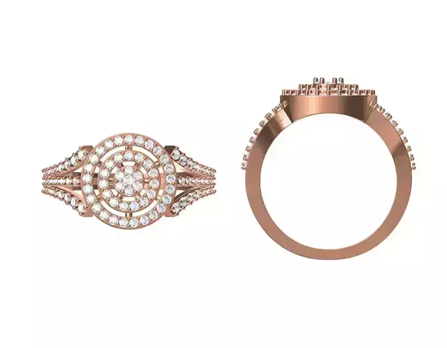 Women Wedding Engagement Ring STL JCD Details