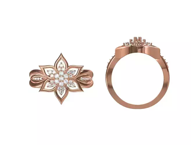 Women Wedding Engagement Ring STL JCD Details