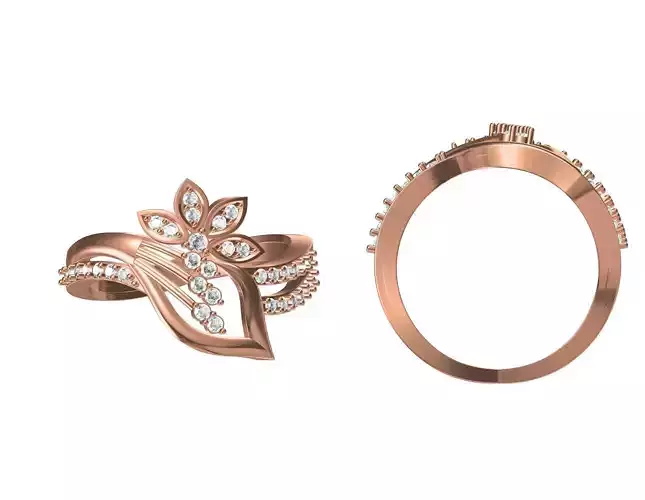 Women Wedding Engagement Ring STL JCD Details