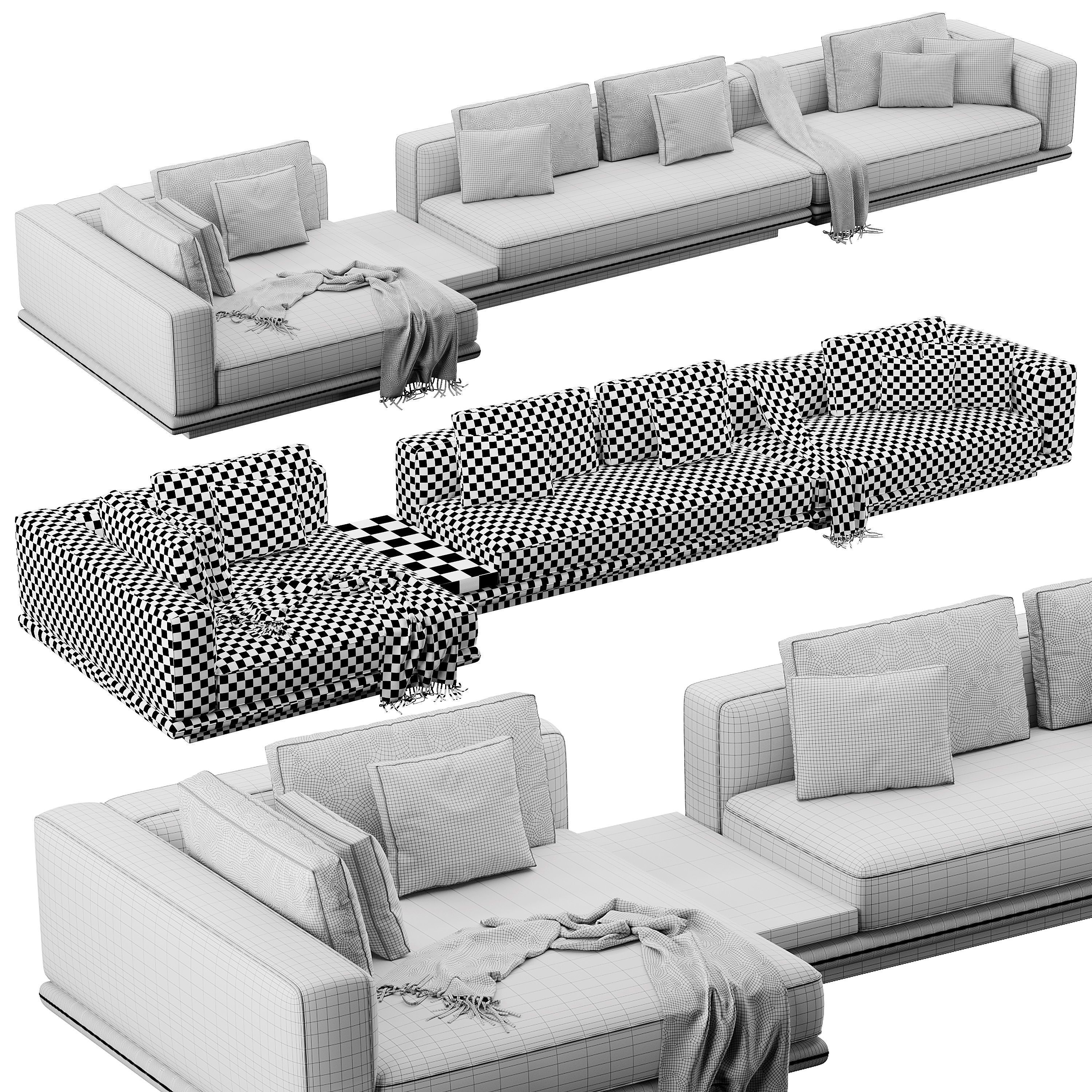 Horizonte Sofaset 3D model_6