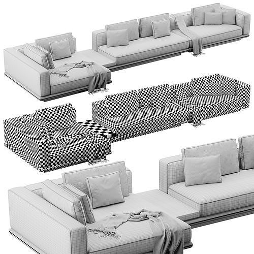 Horizonte Sofaset 3D model 7