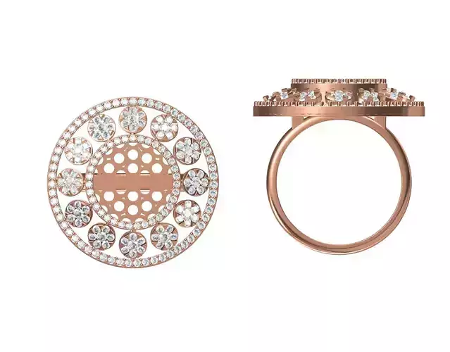 Women Wedding Engagement Ring STL JCD Details