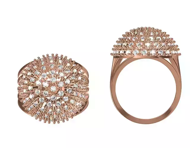 Women Wedding Engagement Ring STL JCD Details