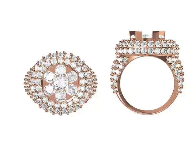 Women Wedding Engagement Ring STL JCD Details