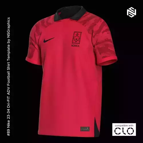 Nike 23-24 DRI-FIT ADV Football Shirt for CLO3D