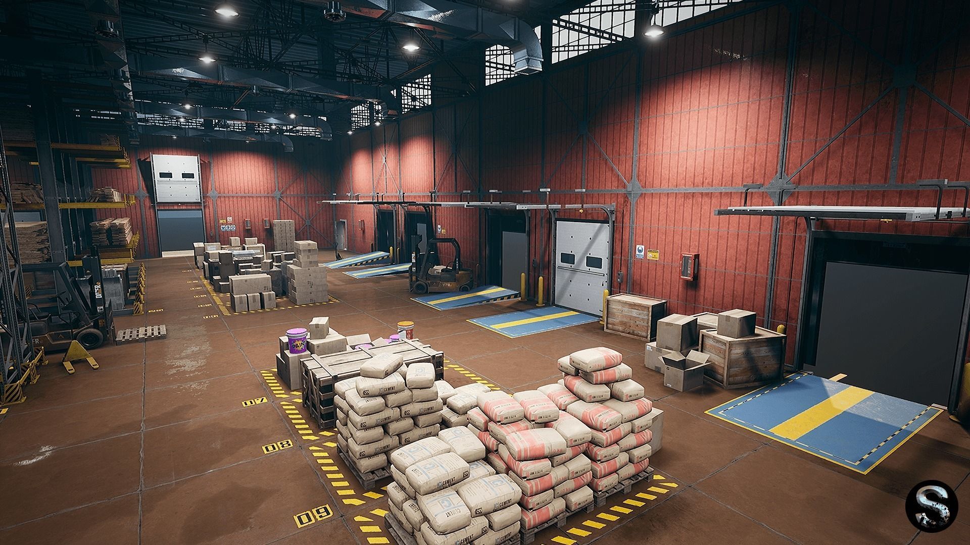 Storage Pack Low-poly 3D model_9