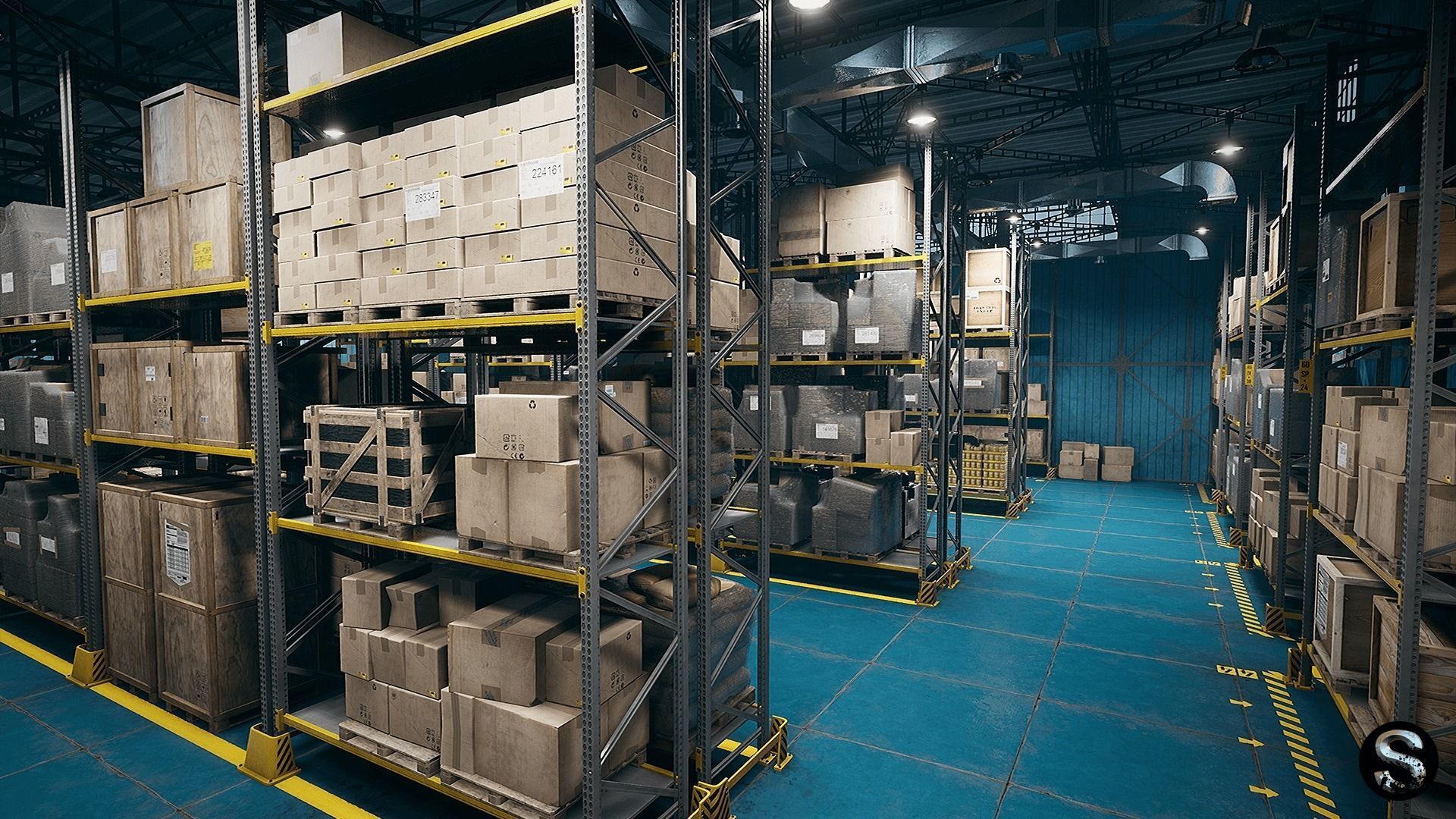 Storage Pack Low-poly 3D model_4