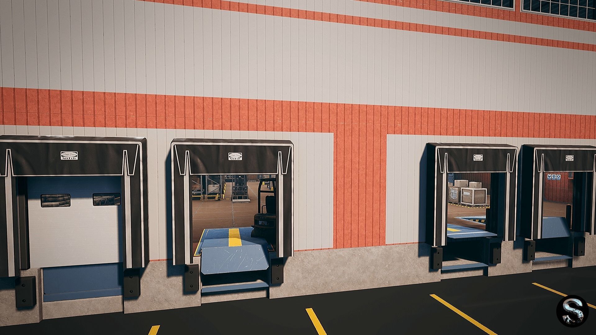 Storage Pack Low-poly 3D model_8