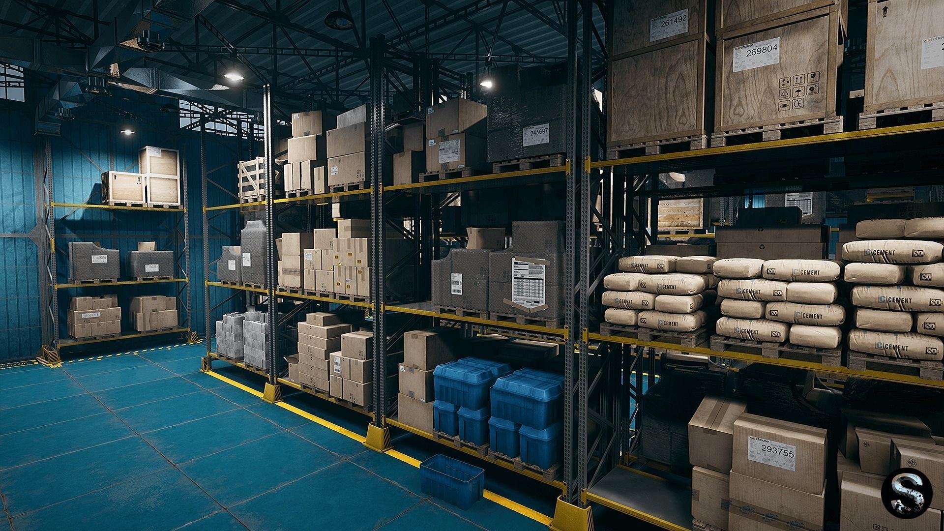 Storage Pack Low-poly 3D model_6