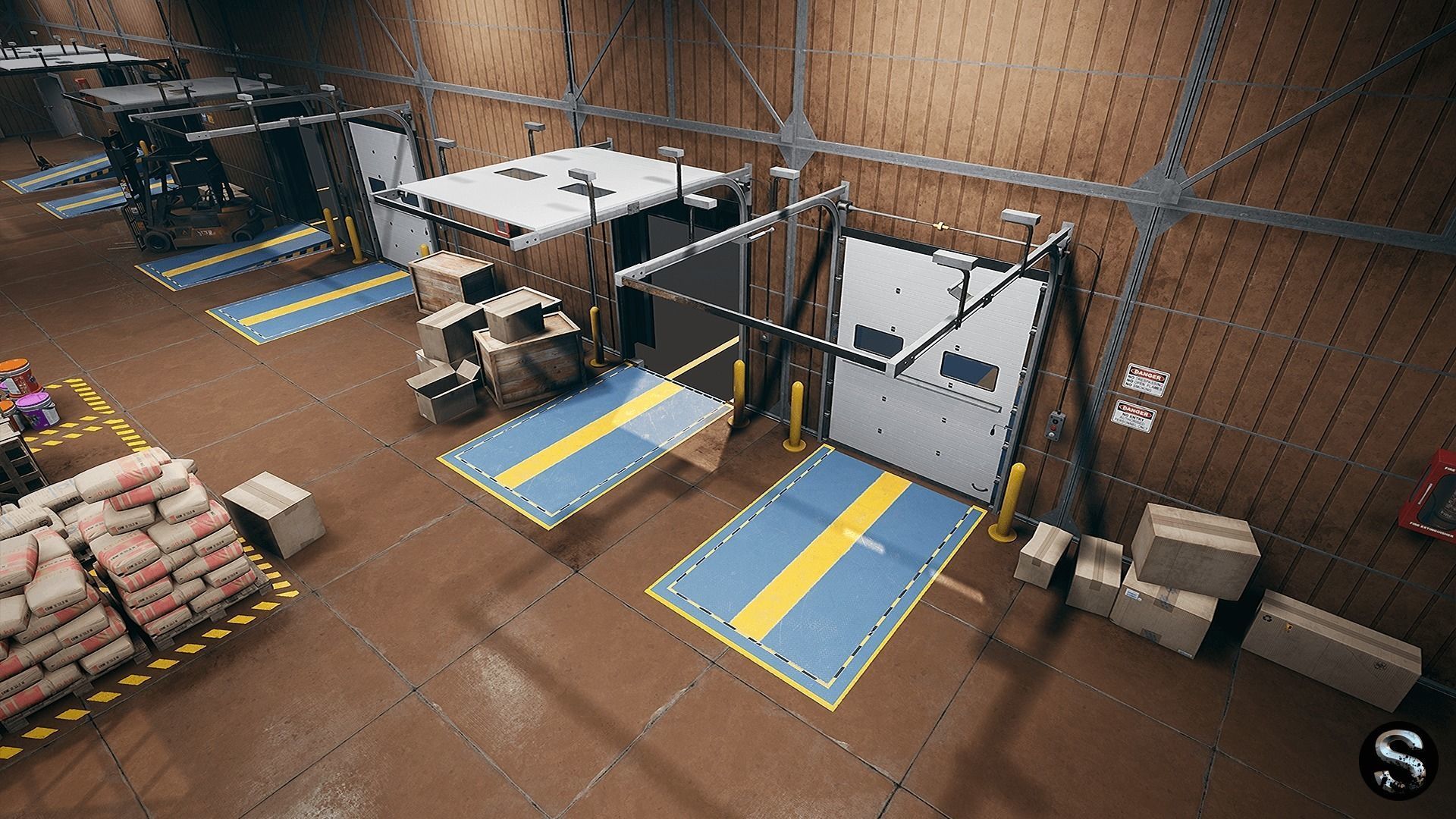 Storage Pack Low-poly 3D model_10