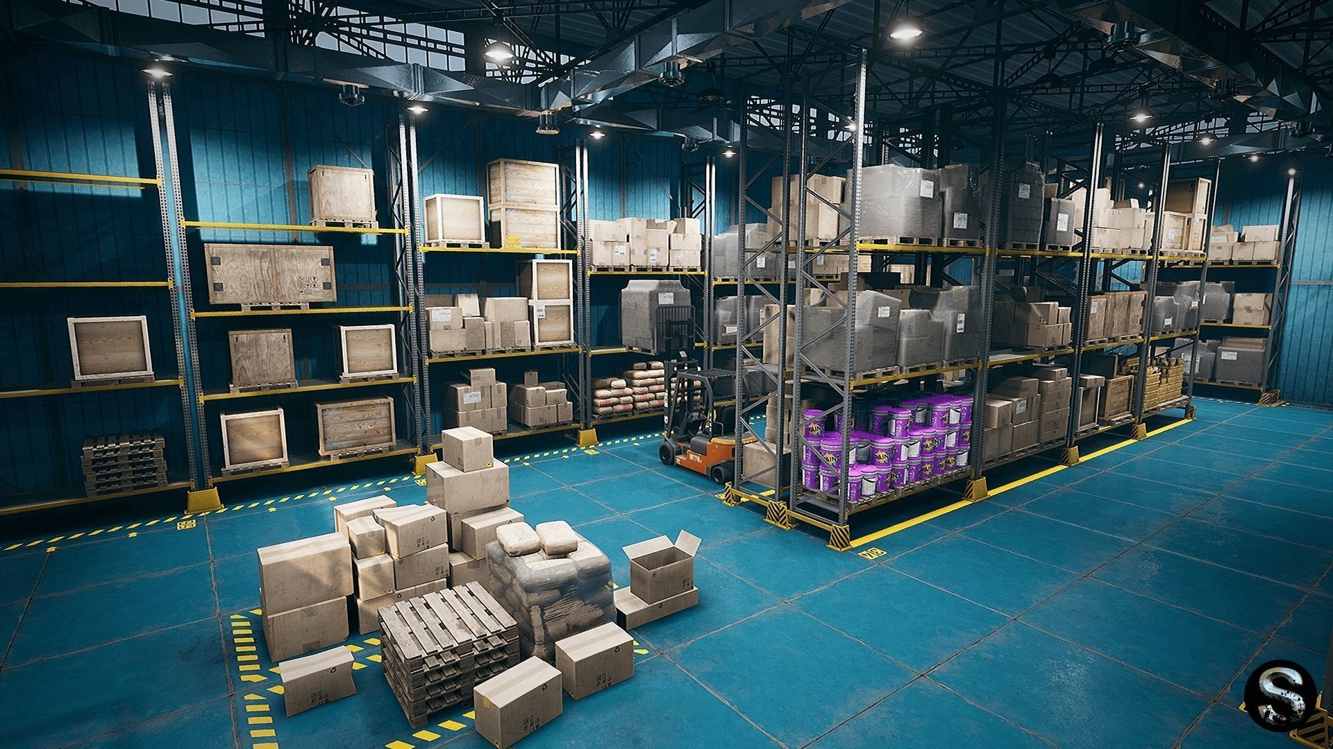 Storage Pack Low-poly 3D model_2