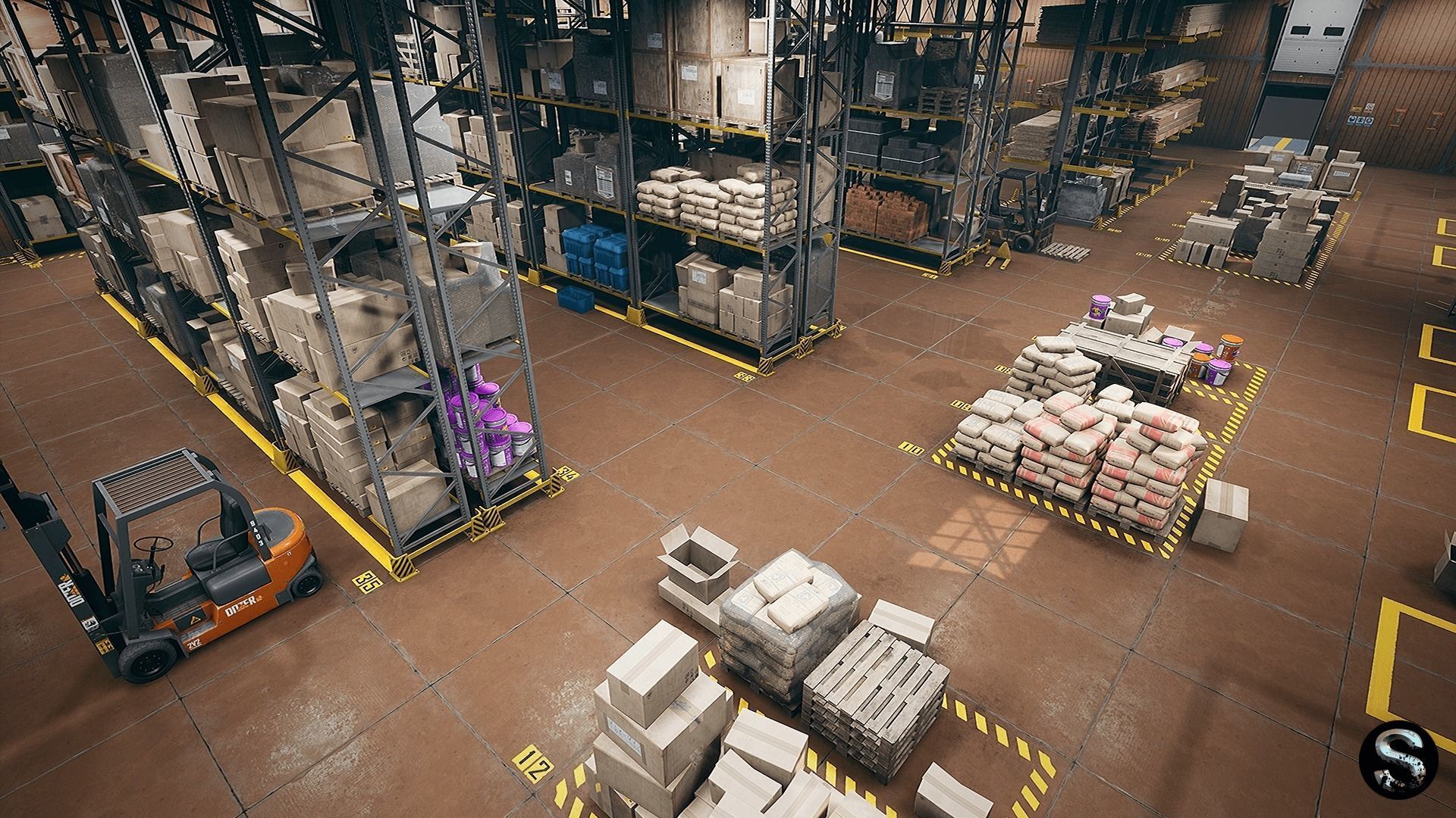 Storage Pack Low-poly 3D model_12