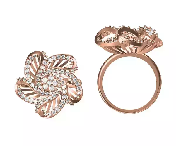 Women Wedding Engagement Ring STL JCD Details