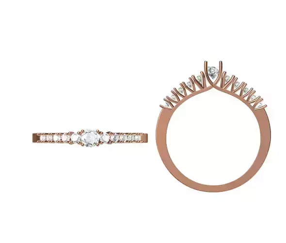 Women Wedding Engagement Ring STL JCD Details