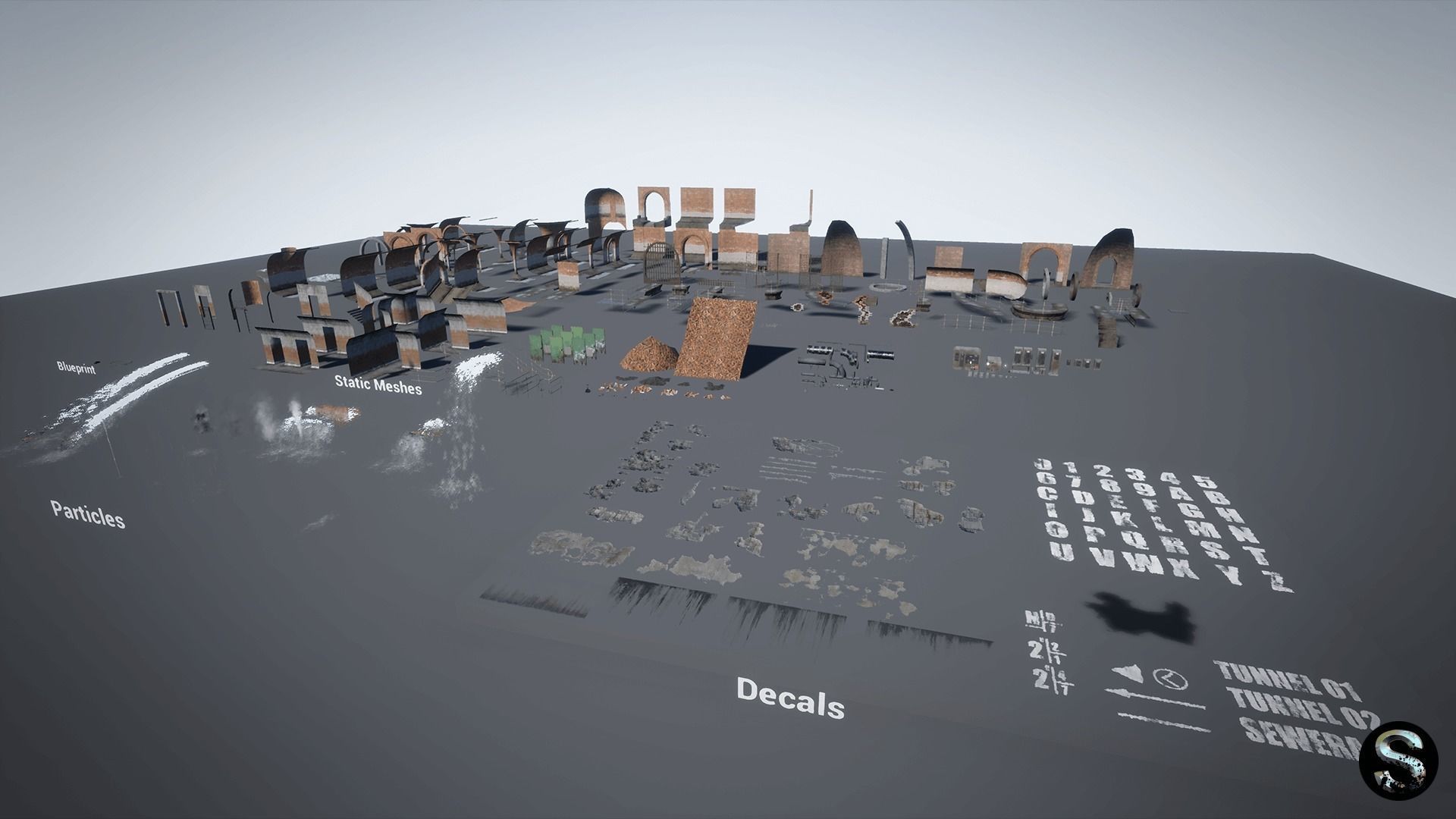 Sewerage Low-poly 3D model_10