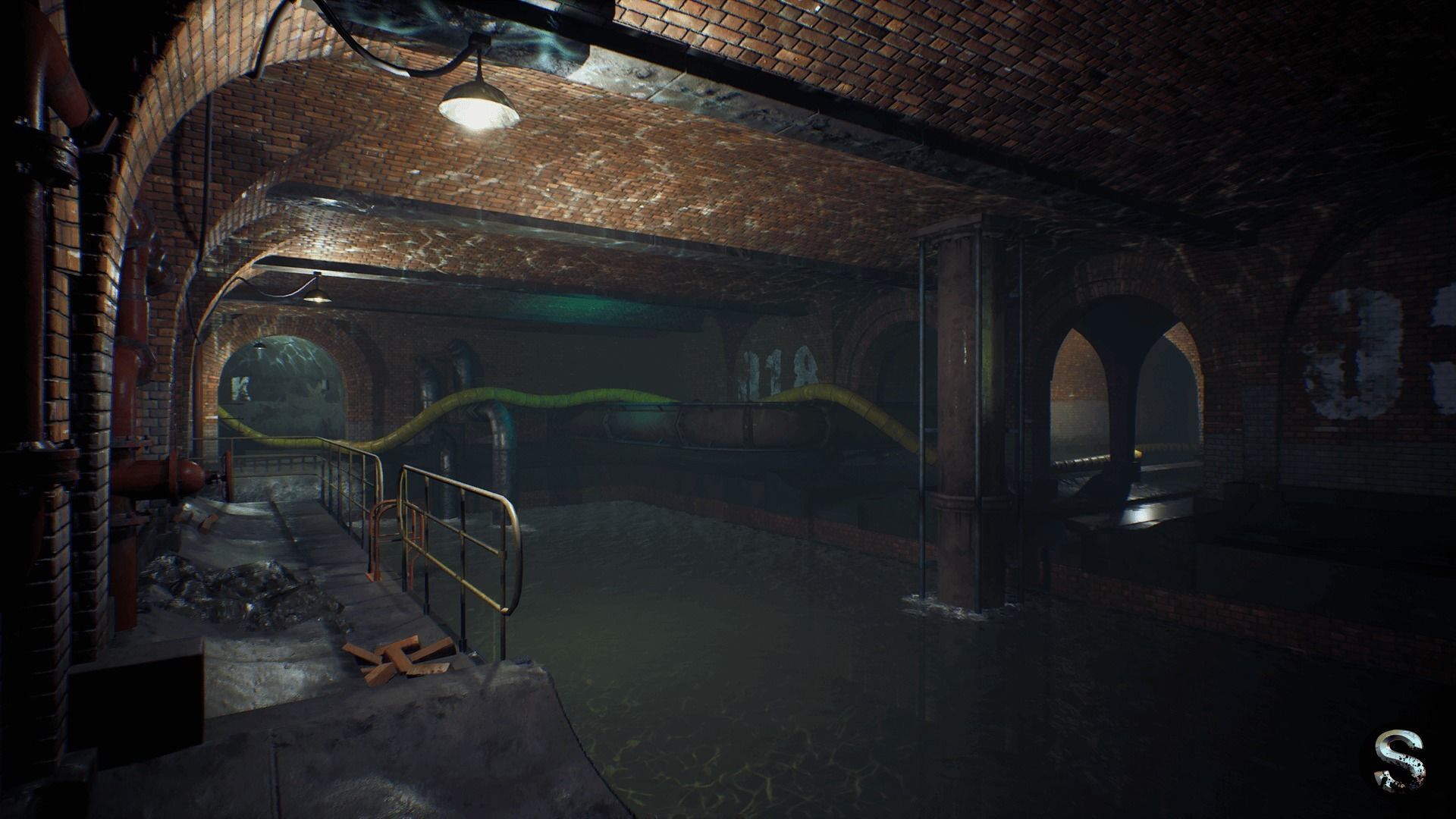 Sewerage Low-poly 3D model_5