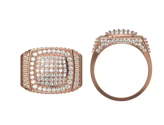 Women Wedding Engagement Ring STL JCD Details