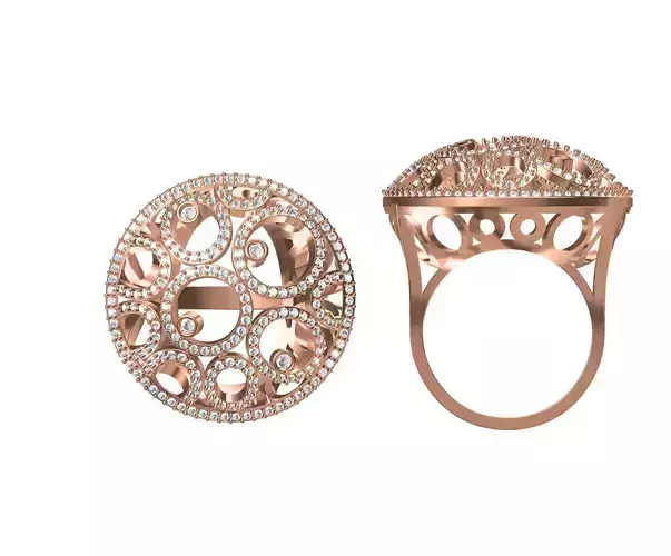 Women Wedding Engagement Ring STL JCD Details