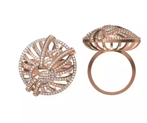 Women Wedding Engagement Ring STL JCD Details