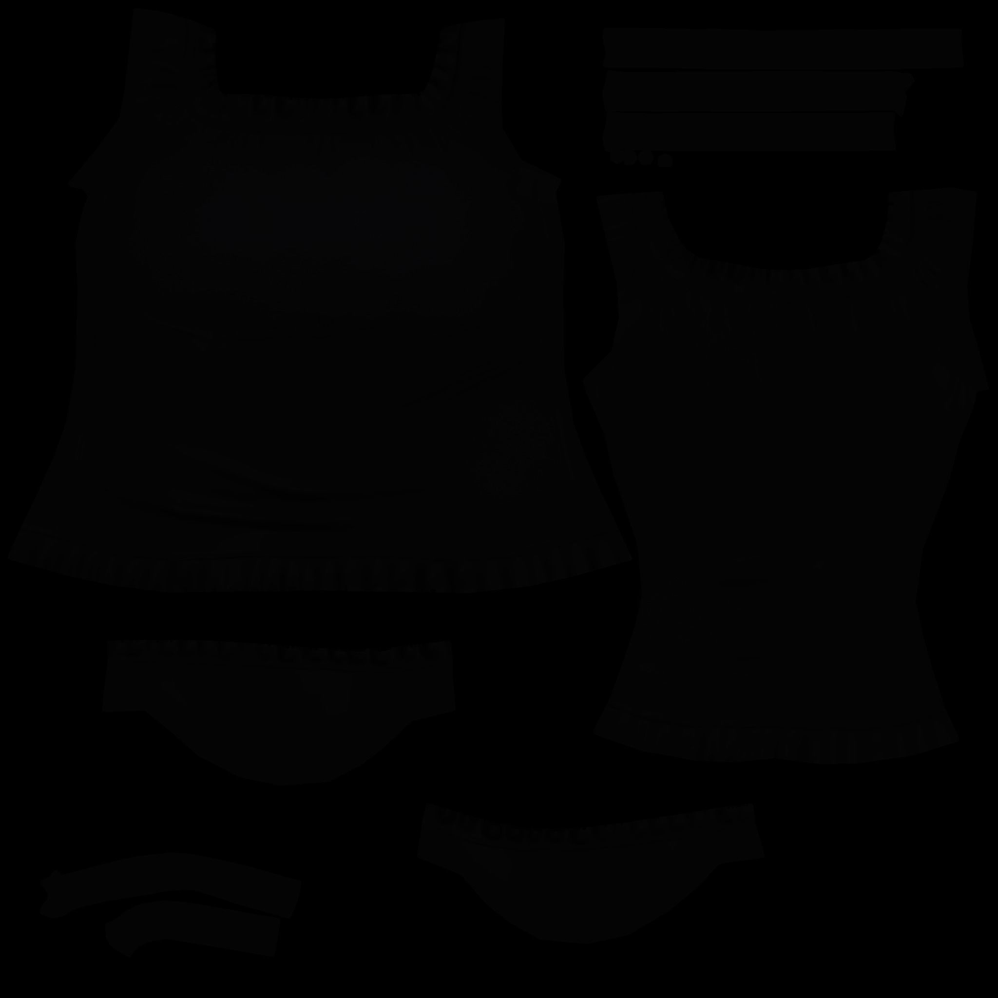 Ladies Short Sleeves Summer Top Low-poly 3D model_12