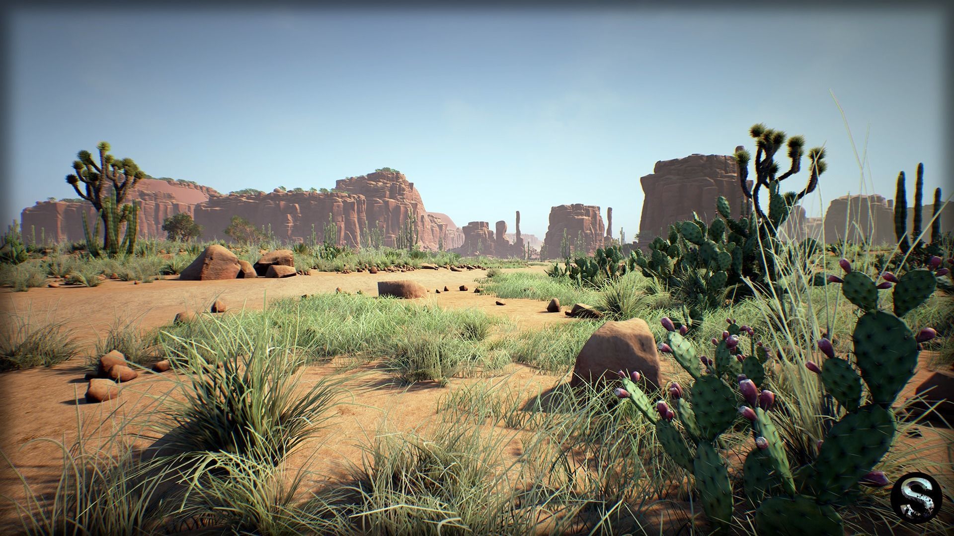 Red Desert Pack Low-poly 3D model_6