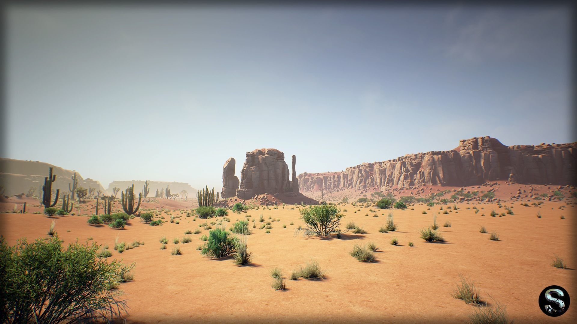 Red Desert Pack Low-poly 3D model_4