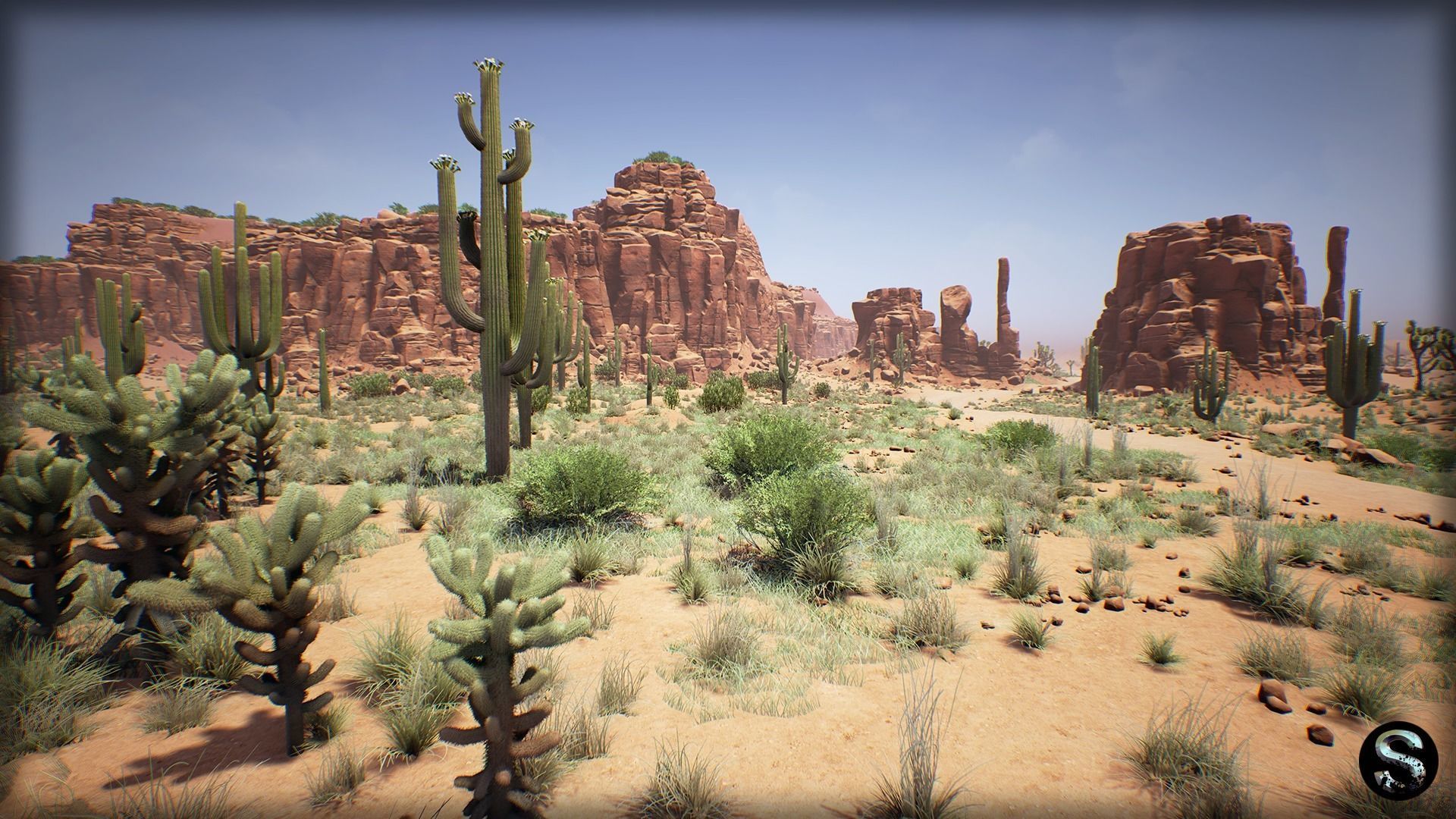 Red Desert Pack Low-poly 3D model_5