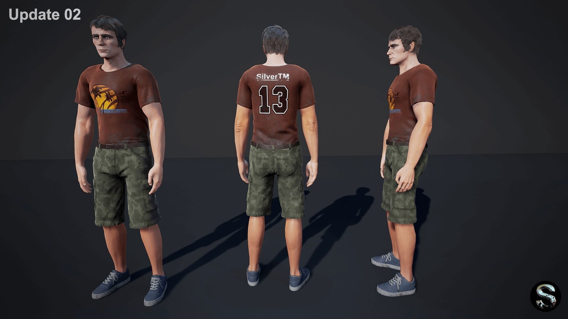 Personnel Low-poly 3D model_16