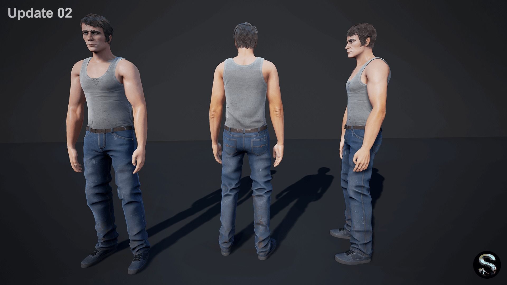Personnel Low-poly 3D model_17