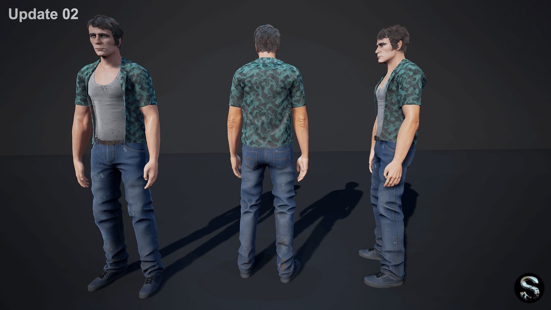Personnel Low-poly 3D model_18