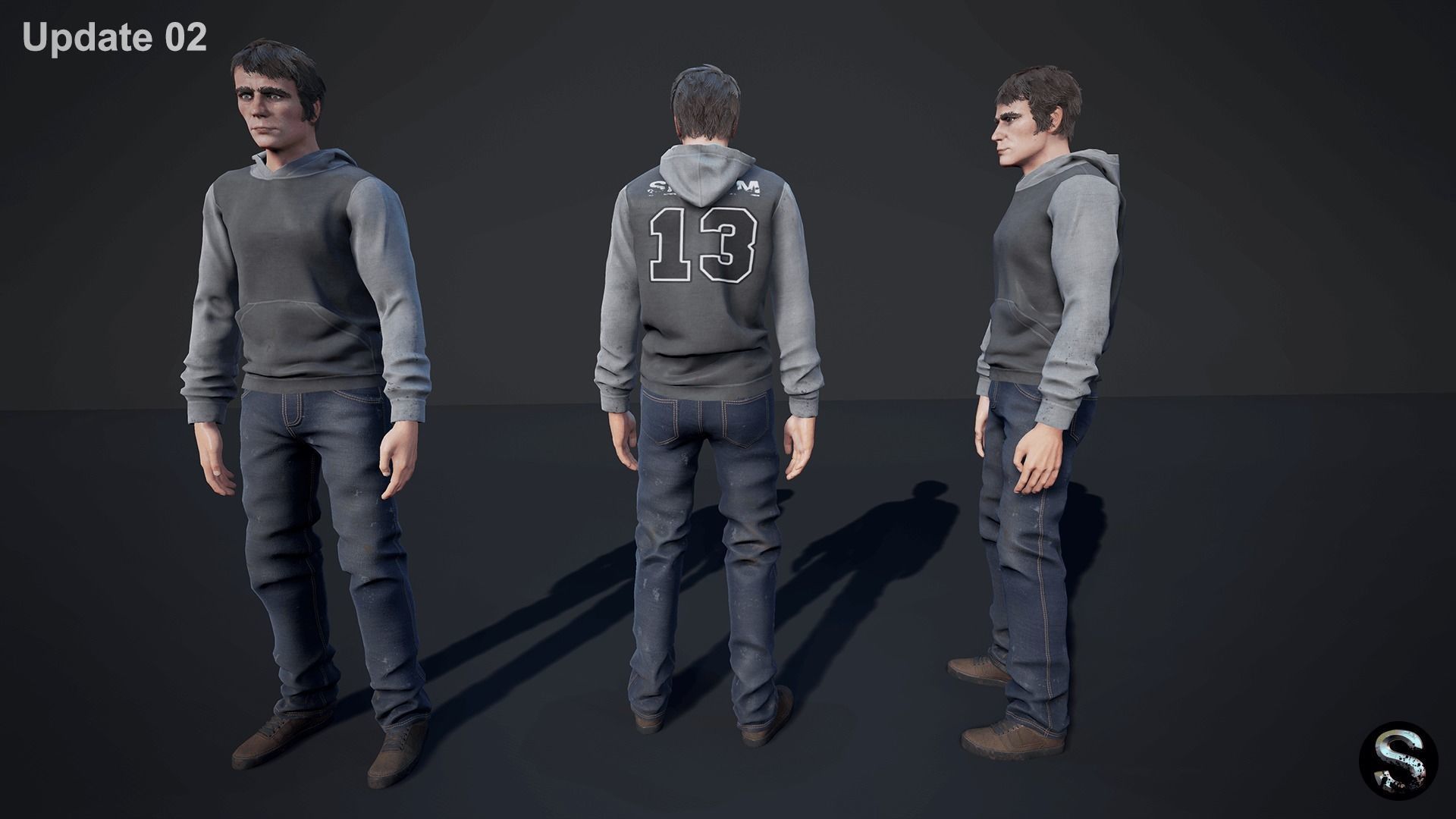 Personnel Low-poly 3D model_19