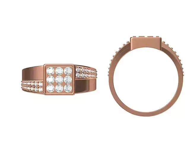 Women Wedding Engagement Ring STL JCD Details