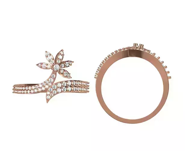 Women Wedding Engagement Ring STL JCD Details