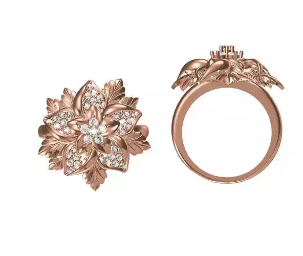 Women Wedding Engagement Ring STL JCD Details