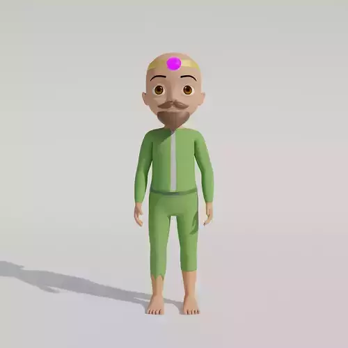 Unique Character with diamond band on head