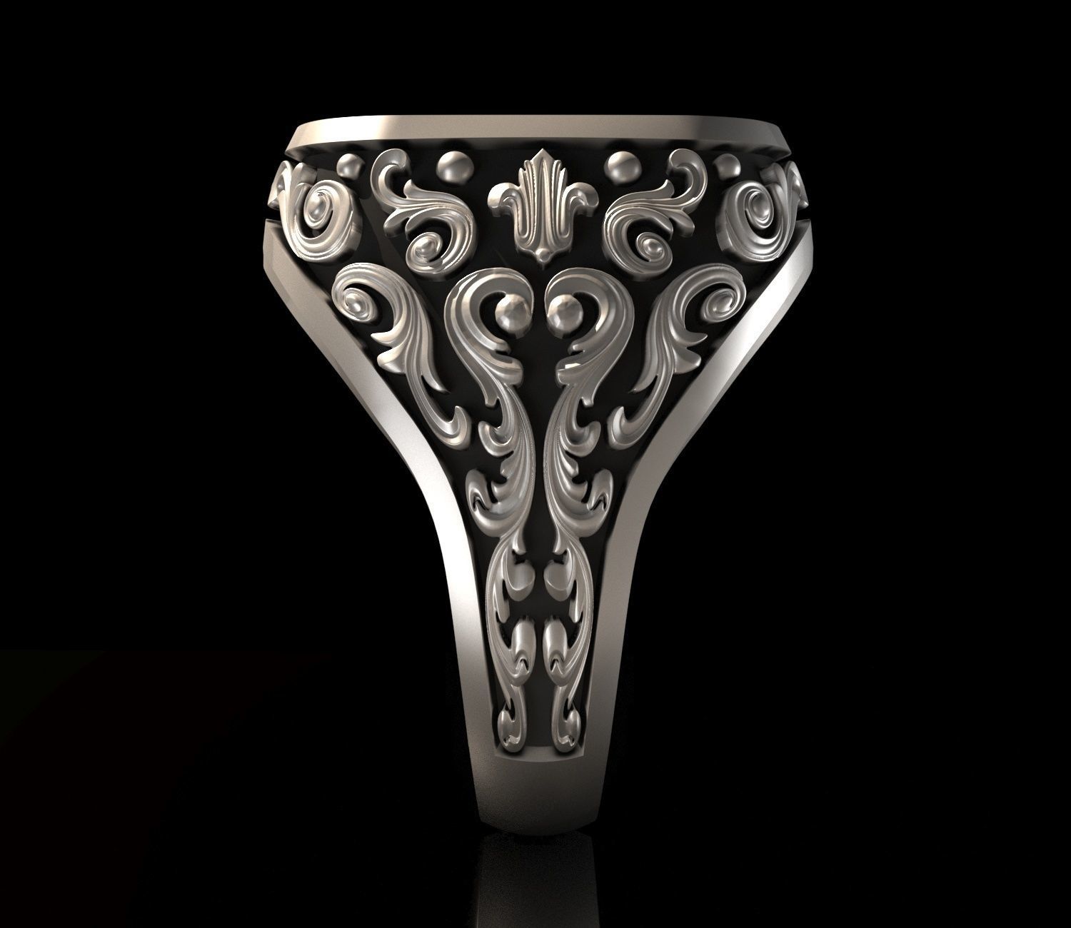 Mens Ring 3D print model_1