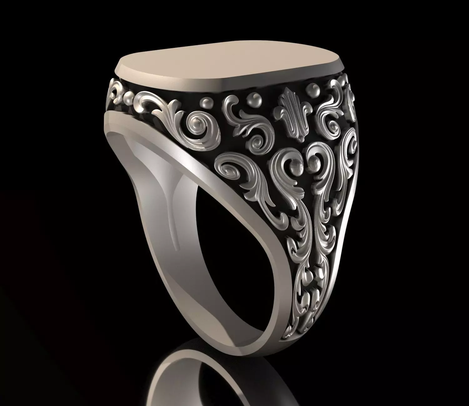 Mens Ring 3D print model_0
