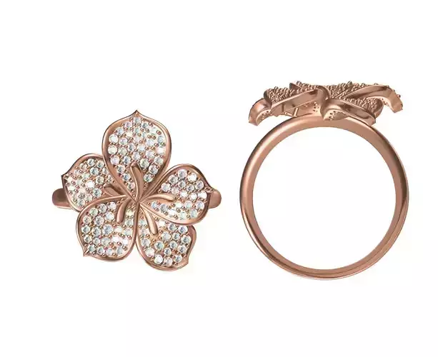 Women Wedding Engagement Ring STL JCD Details