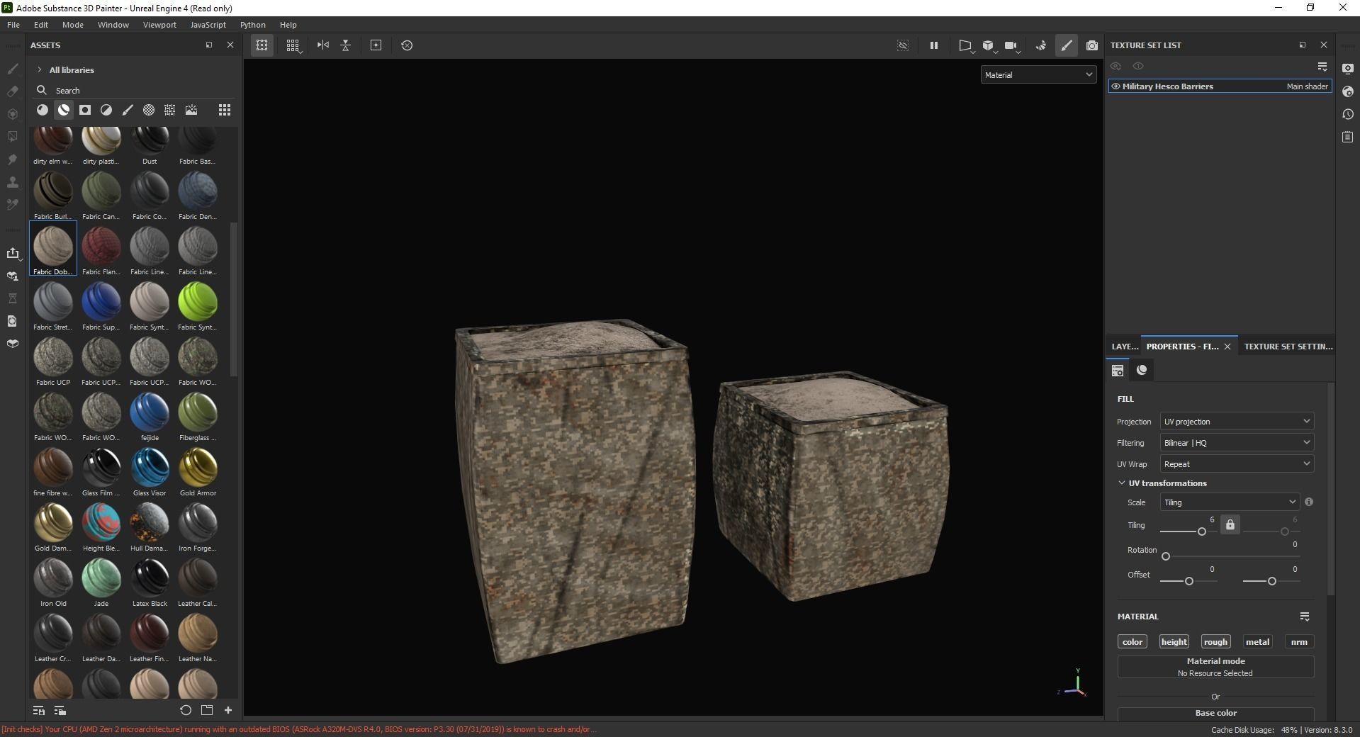 Military Hesco Barriers 3D Model Low-poly 3D model_8