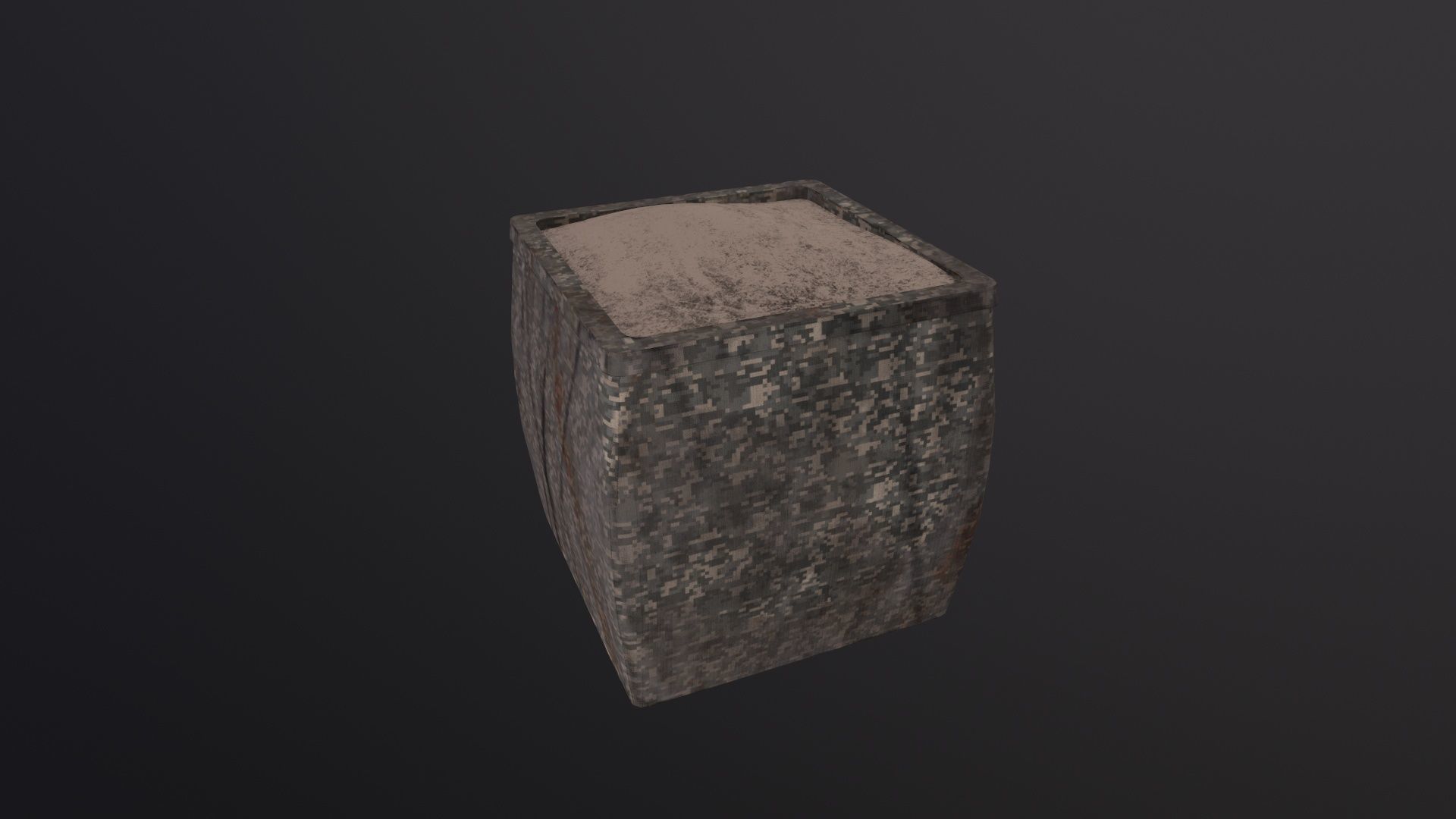 Military Hesco Barriers 3D Model Low-poly 3D model_5