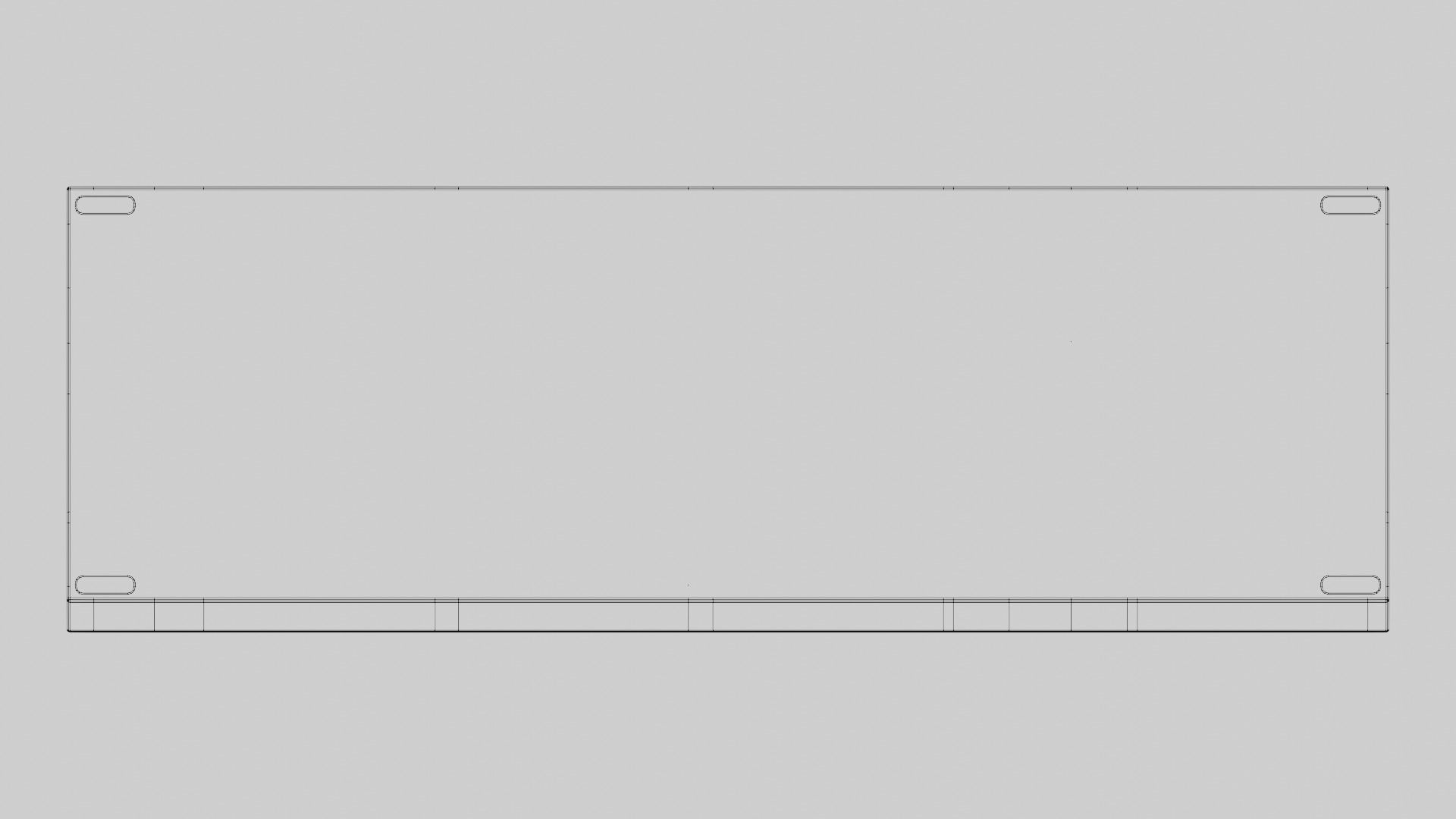 Computer Keyboard Low-poly 3D model_7