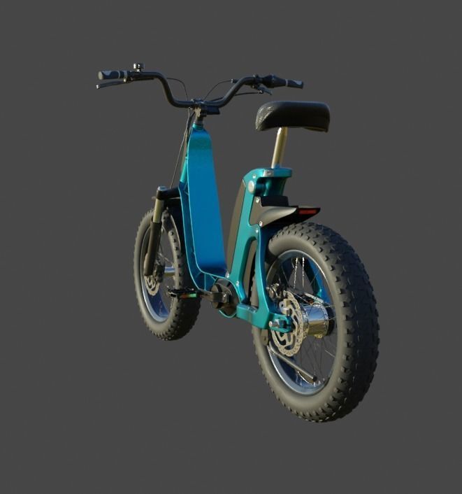 Electric Bicycle 3D model_3