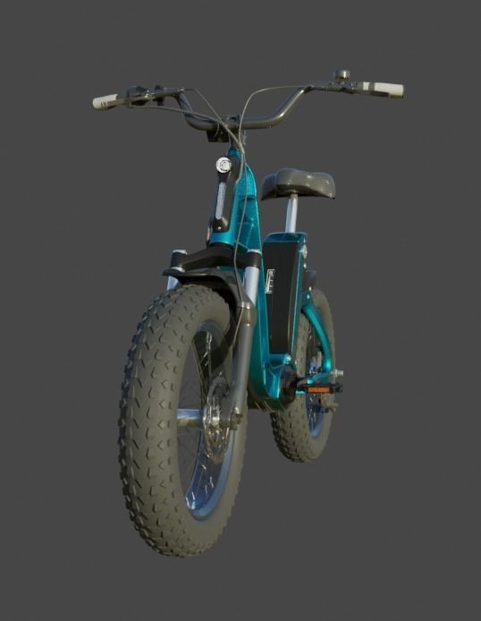 Electric Bicycle 3D model_1