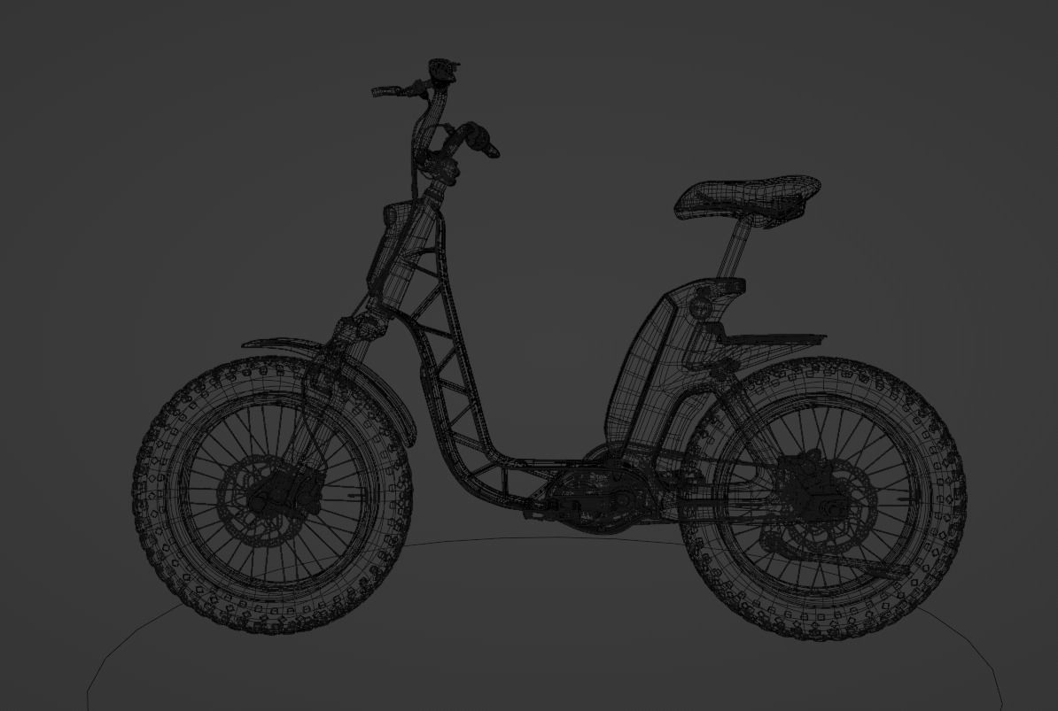Electric Bicycle 3D model_6