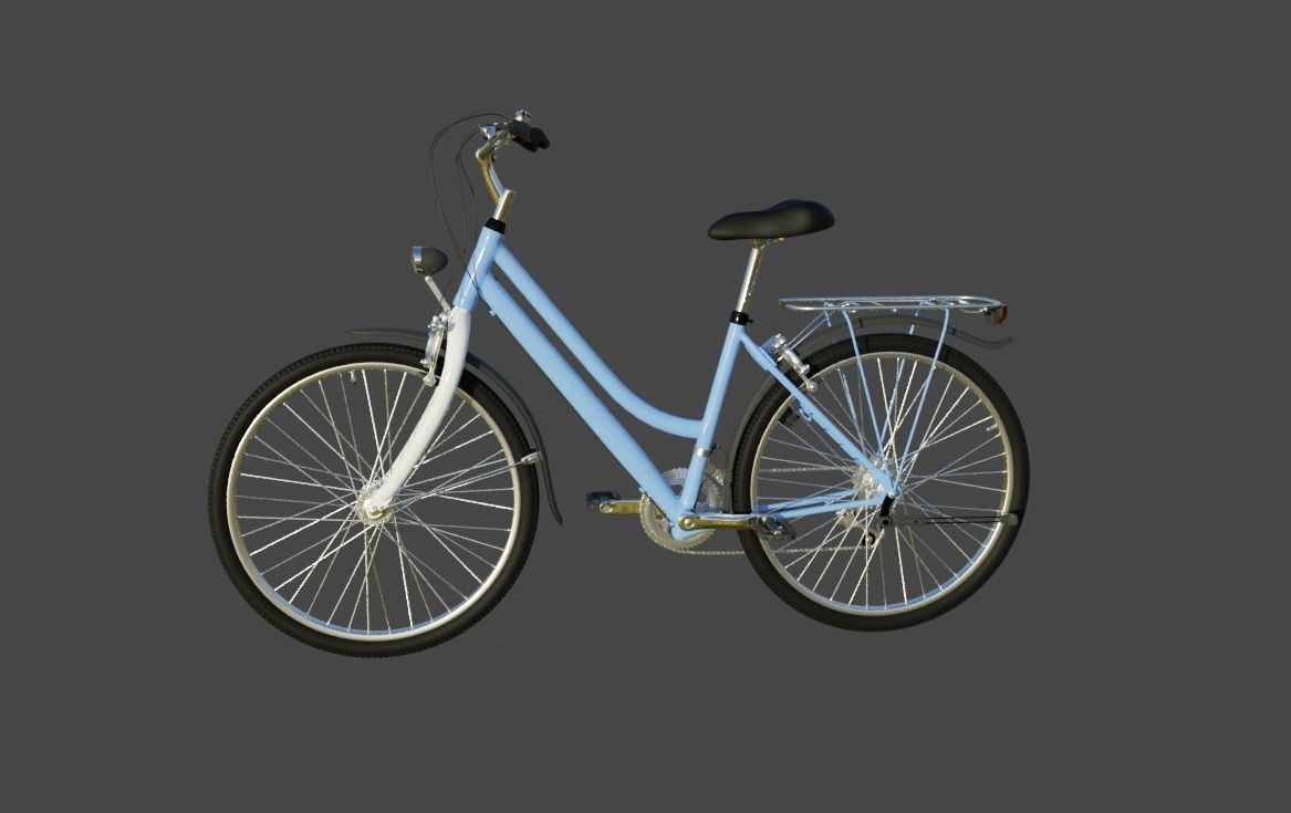 Electric Bicycle 3D model_2