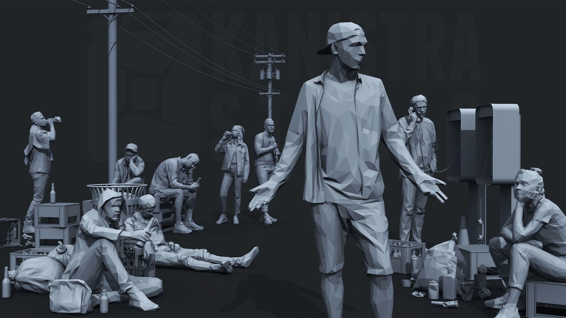 Hyperrealistic Lowpoly Essentials Low-poly 3D model_5