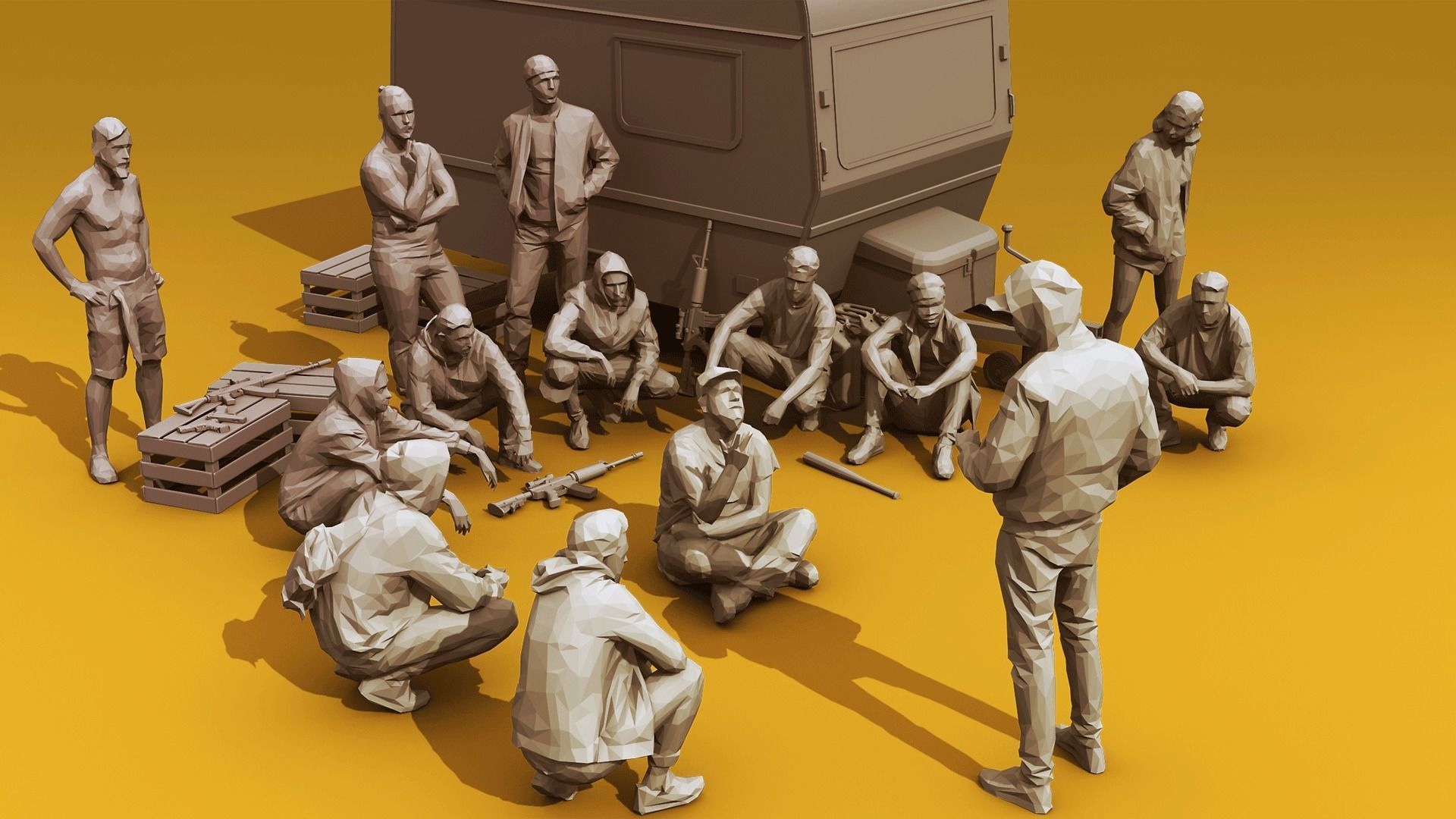 Hyperrealistic Lowpoly Essentials Low-poly 3D model_18