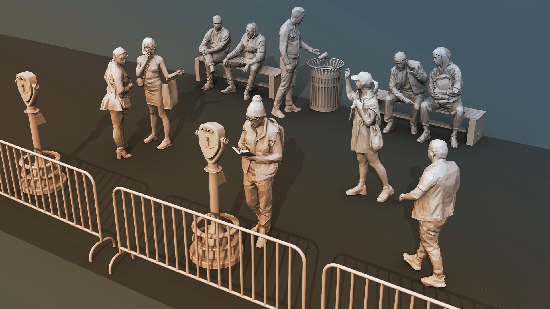 Hyperrealistic Lowpoly Essentials Low-poly 3D model_8